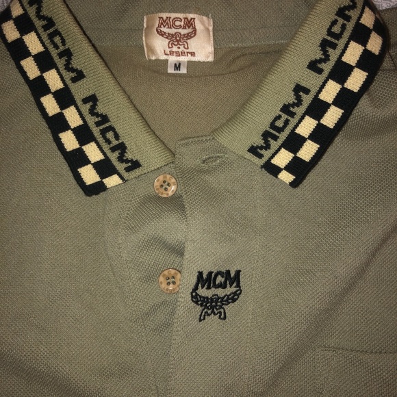 MCM MEN ONE OF A KIND COLLAR SHIRT (olive) - Picture 3 of 3